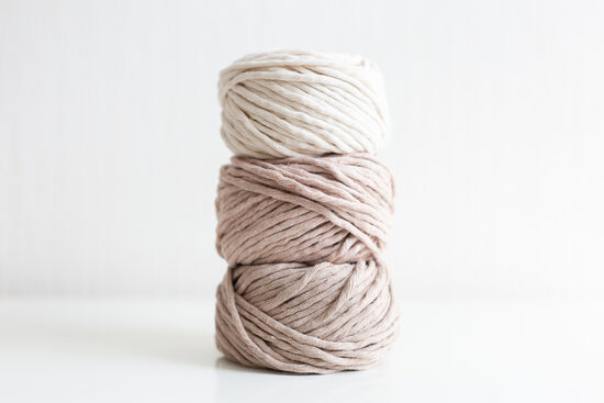 Macramé cords and supplies