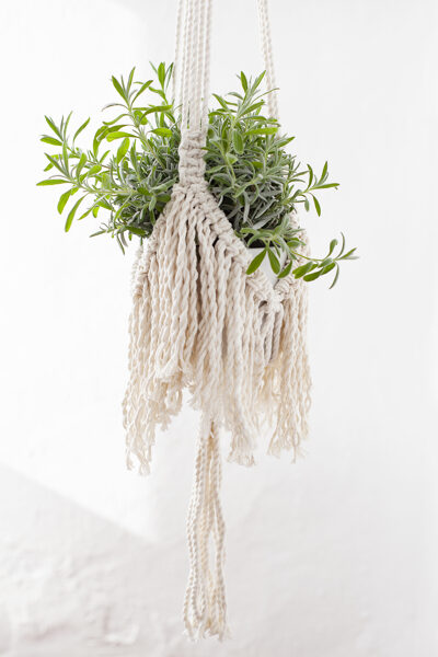 Macrame Plant Hanger with Fringes, S, M, L-Size, #23