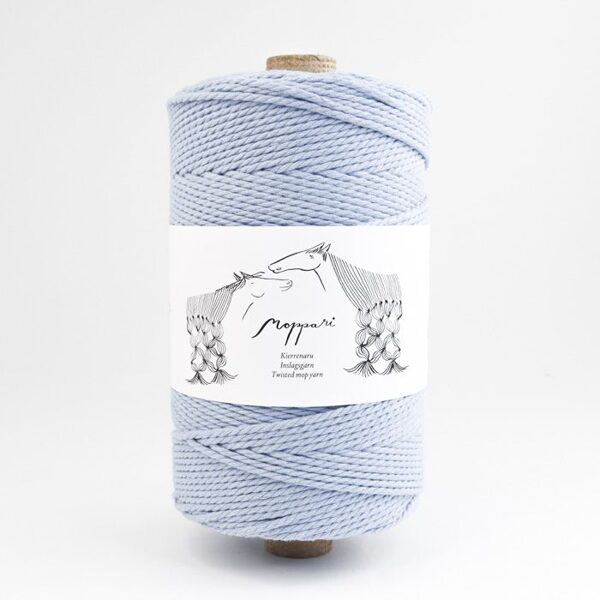 3-pavedienu vīta aukla 3mm, gaiši zila