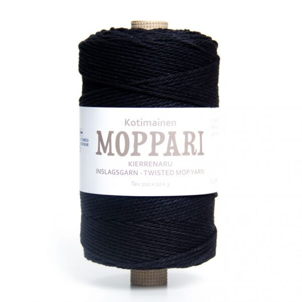 3-pavedienu vīta aukla 3mm, melna