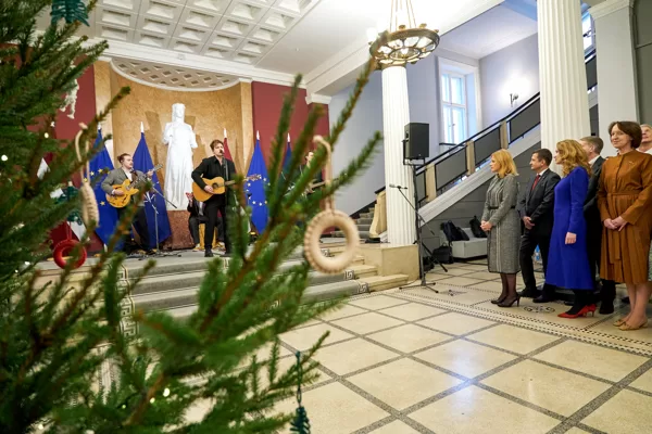 Ministru egles iedegšana 2023. Foto: Valsts kanceleja